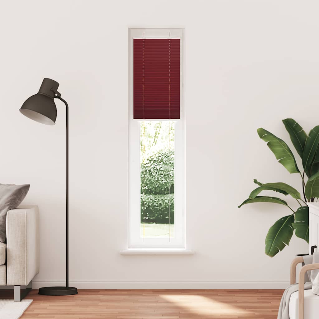 pliszírozott redőny Bordeaux piros 45x200 cm Szövetszélesség