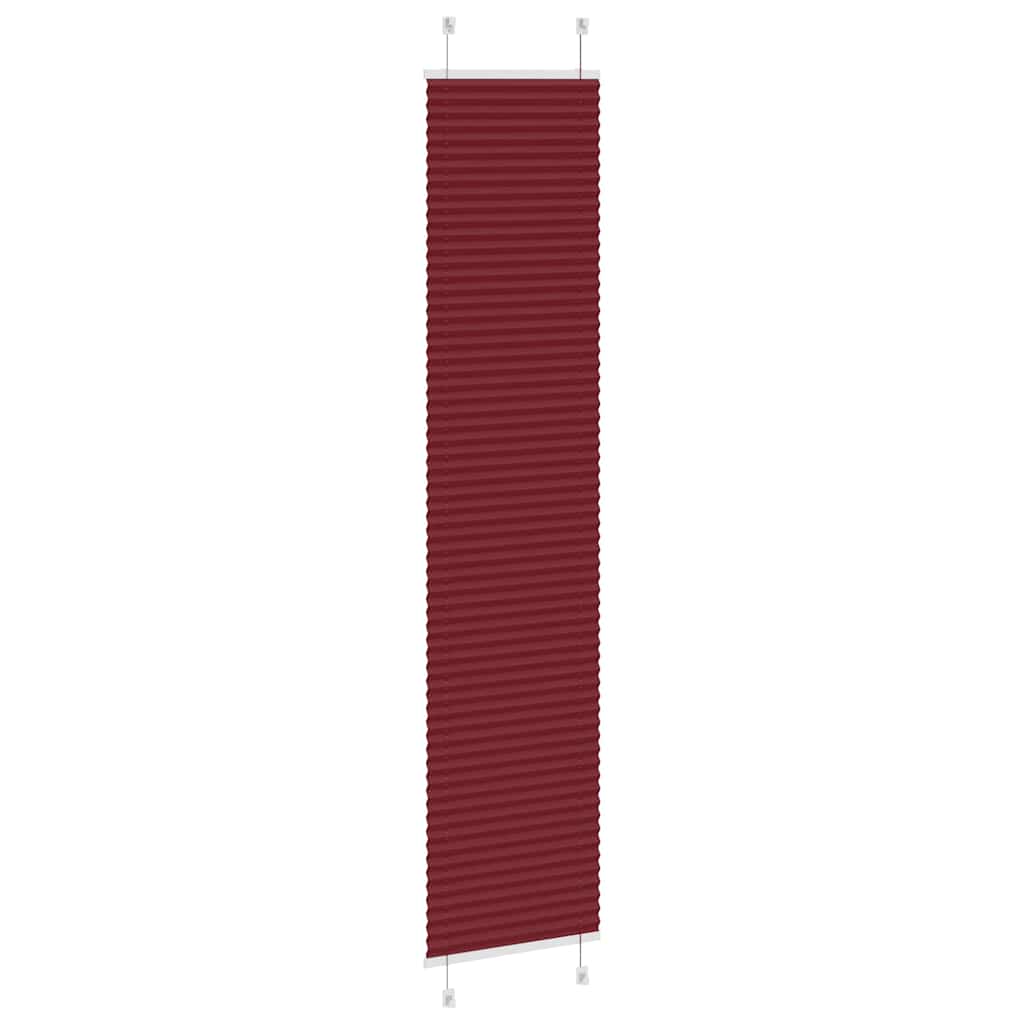pliszírozott redőny Bordeaux piros 45x200 cm Szövetszélesség