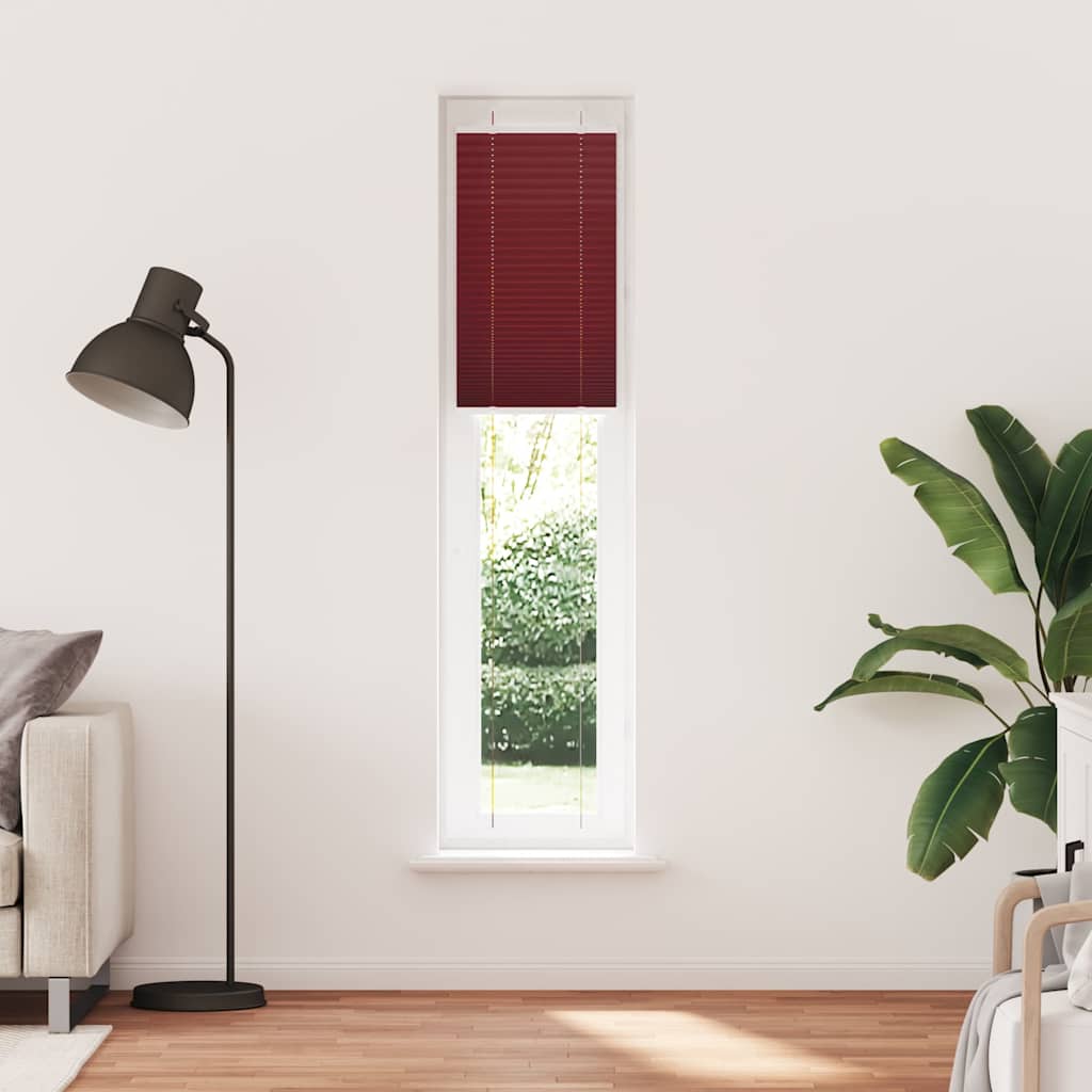 pliszírozott redőny Bordeaux piros 50x200 cm szövetszélesség