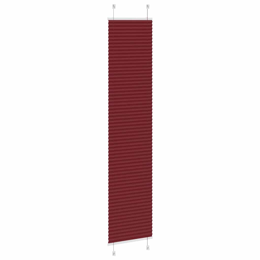 pliszírozott redőny Bordeaux piros 50x200 cm szövetszélesség