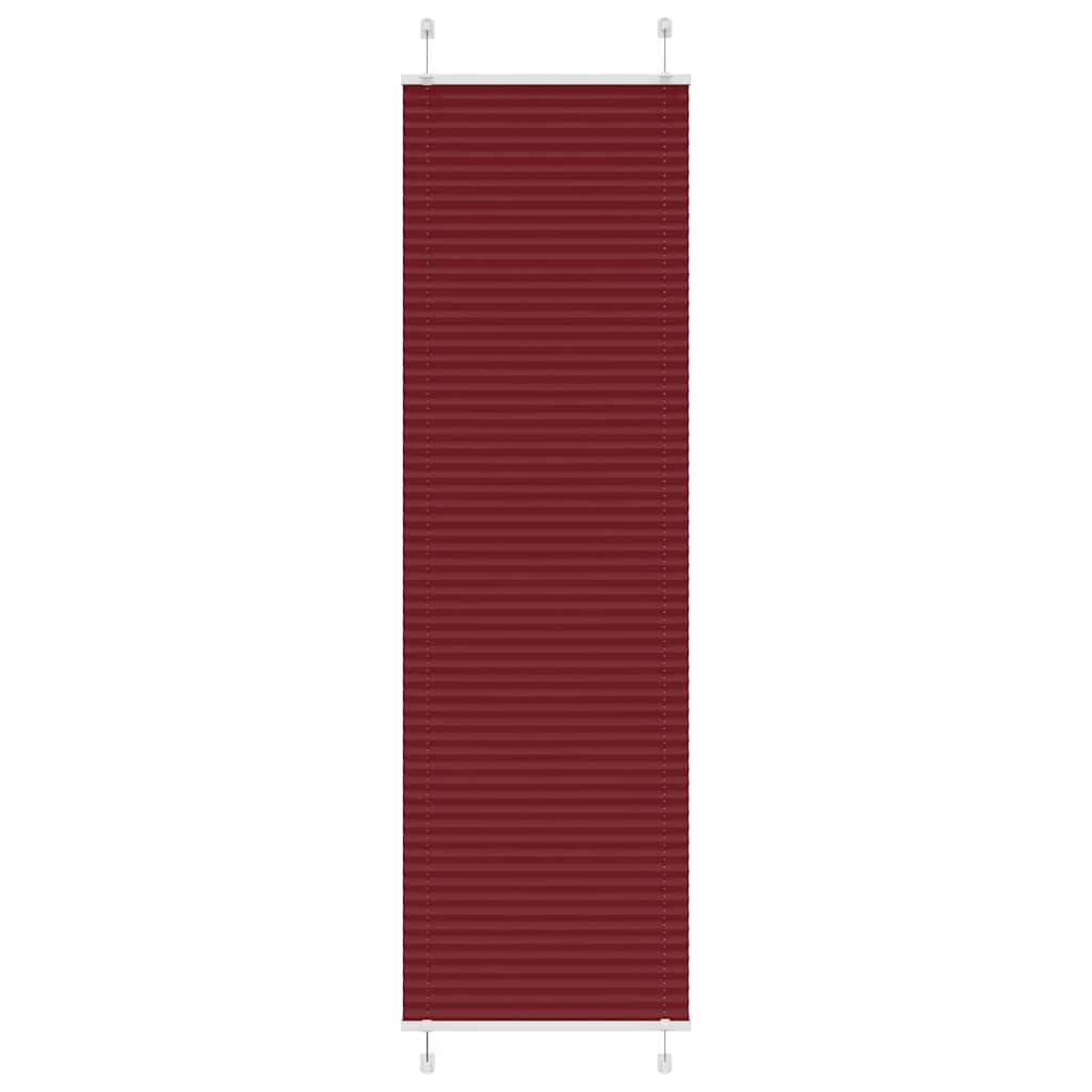 pliszírozott redőny Bordeaux piros 55x200 cm szövetszélesség