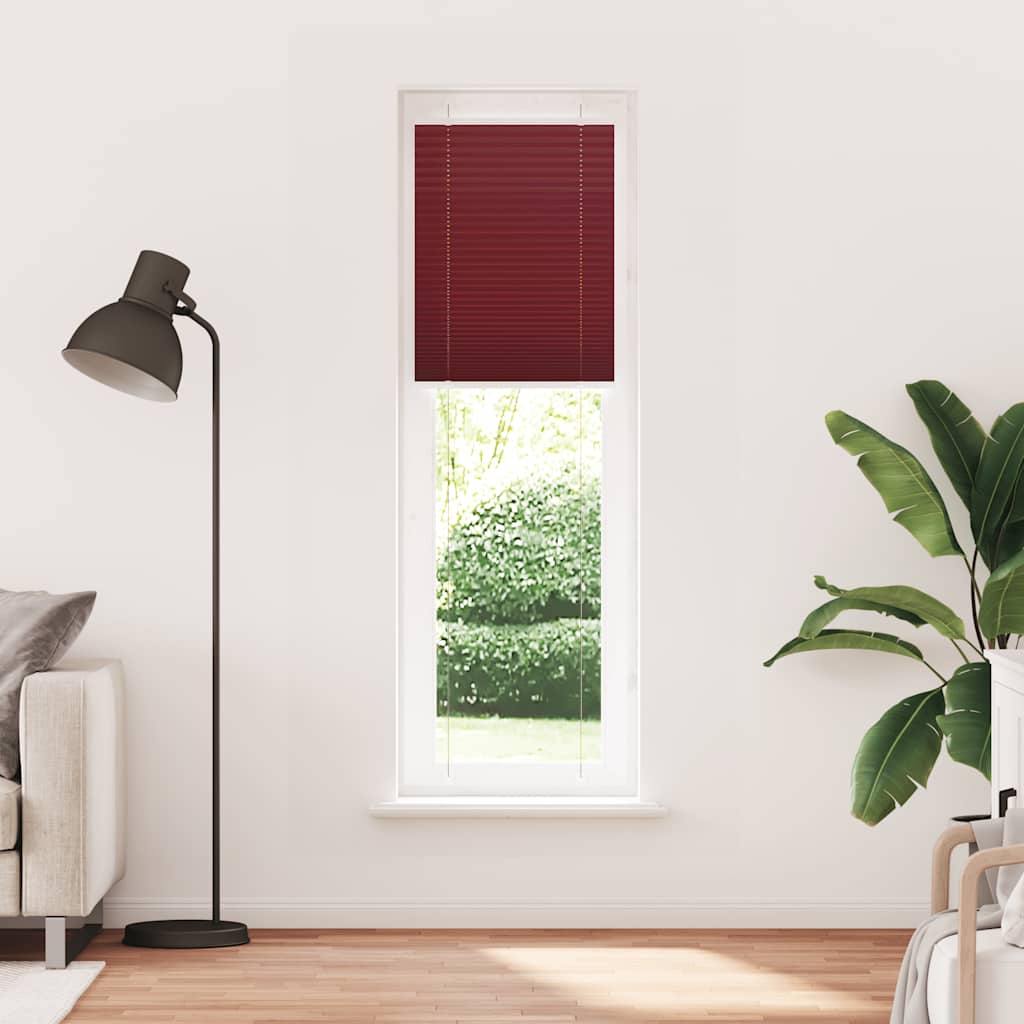 pliszírozott redőny Bordeaux piros 55x200 cm szövetszélesség