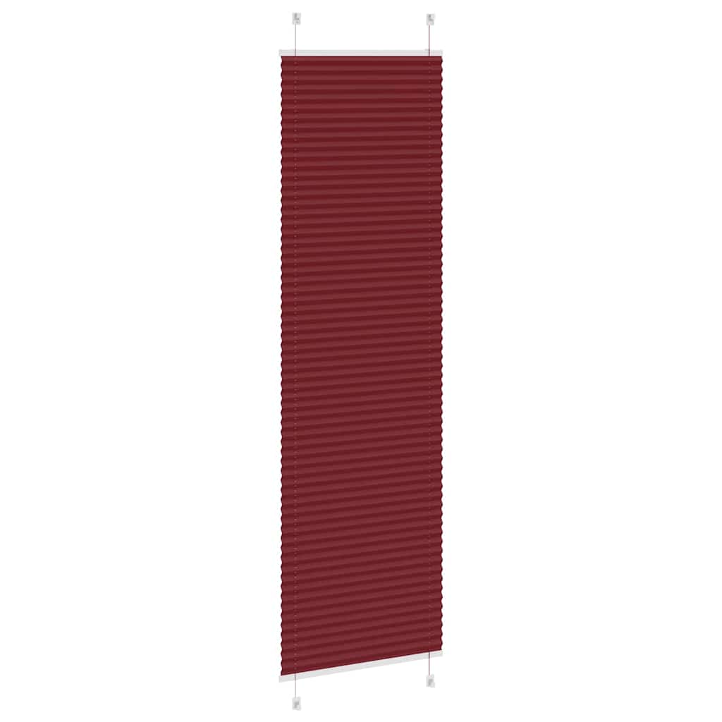 pliszírozott redőny Bordeaux piros 60x200 cm Szövetszélesség