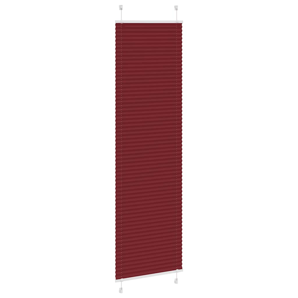 pliszírozott redőny Bordeaux piros 65x200 cm szövetszélesség
