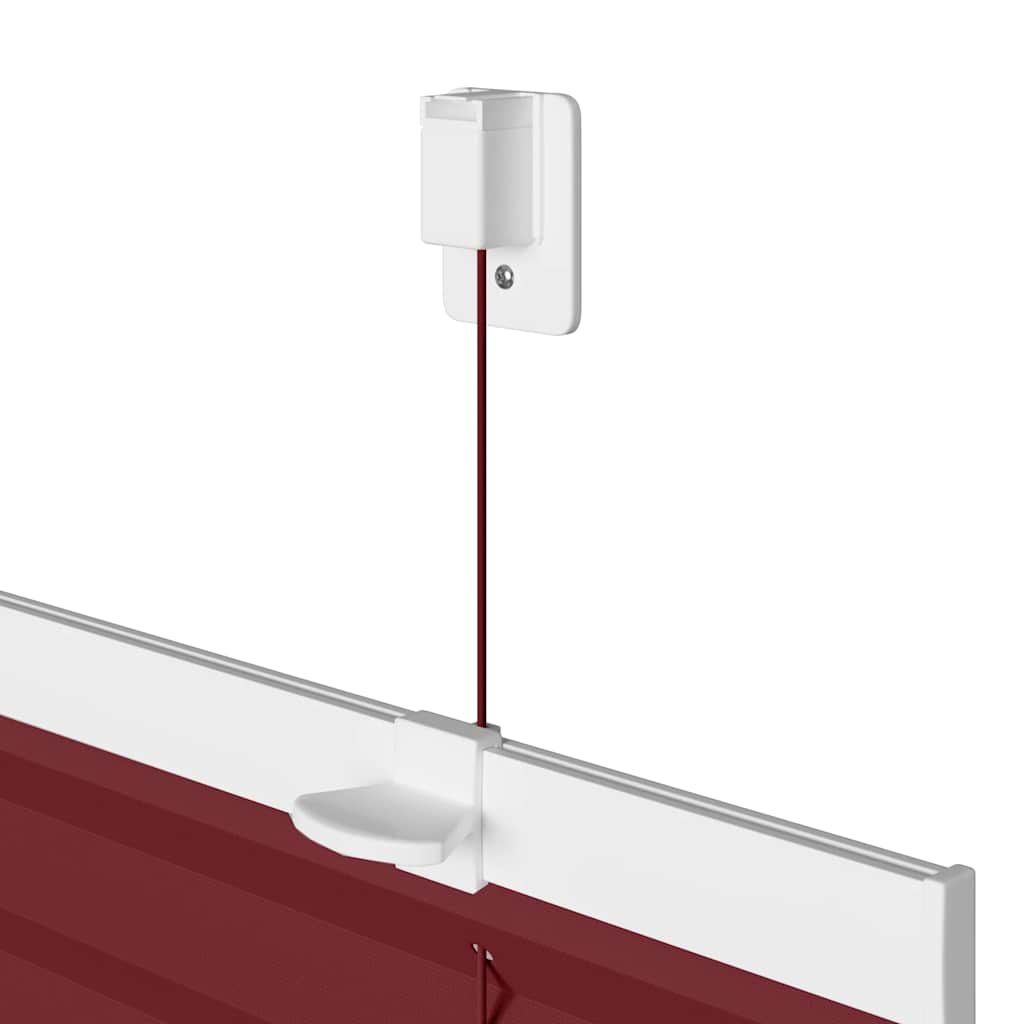 pliszírozott redőny Bordeaux piros 65x200 cm szövetszélesség