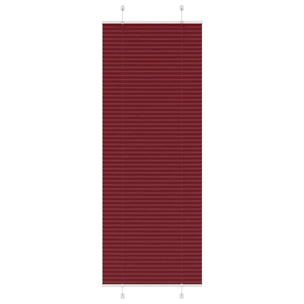 pliszírozott redőny Bordeaux piros 70x200 cm szövetszélesség