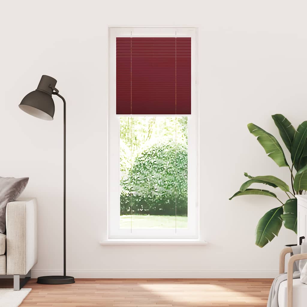 pliszírozott redőny Bordeaux piros 70x200 cm szövetszélesség