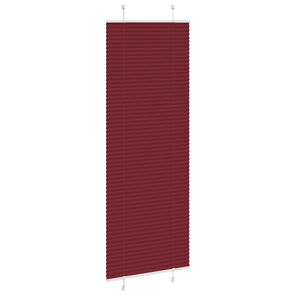 pliszírozott redőny Bordeaux piros 70x200 cm szövetszélesség