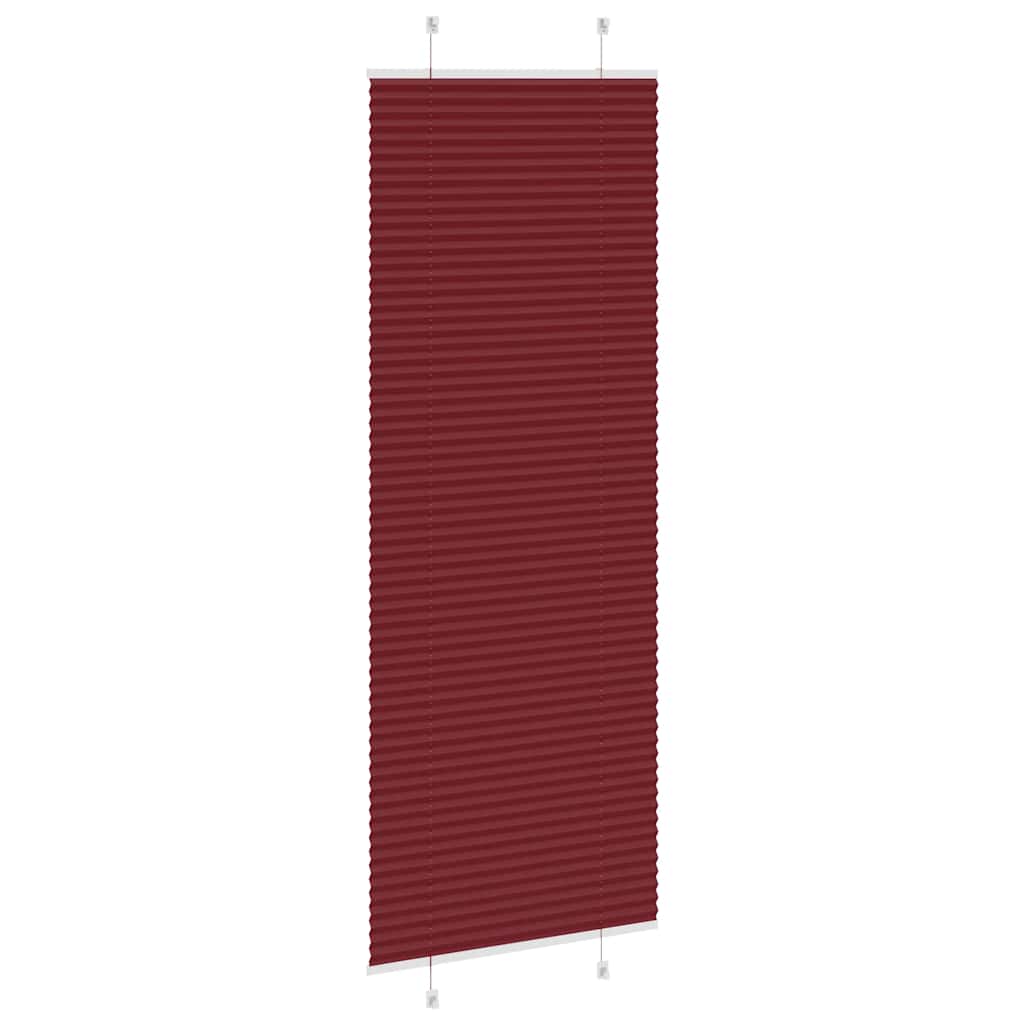 pliszírozott redőny Bordeaux piros 70x200 cm szövetszélesség