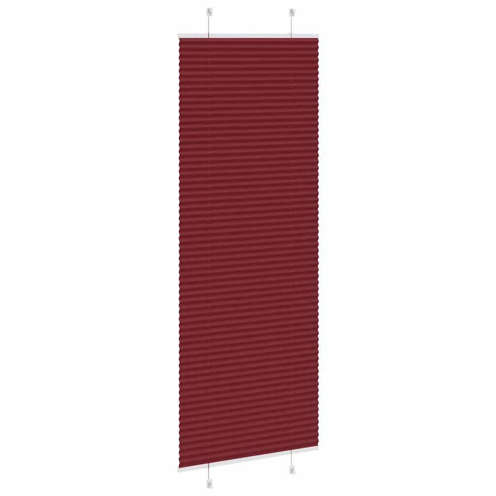 pliszírozott redőny Bordeaux piros 75x200 cm Szövetszélesség