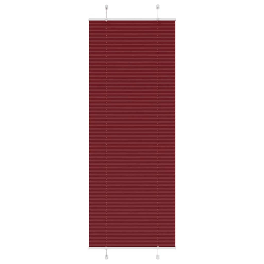 pliszírozott redőny Bordeaux piros 80x200 cm szövetszélesség
