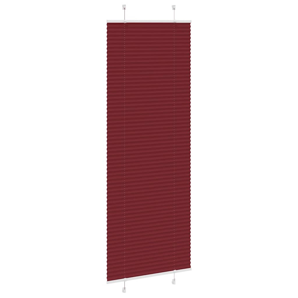 pliszírozott redőny Bordeaux piros 80x200 cm szövetszélesség