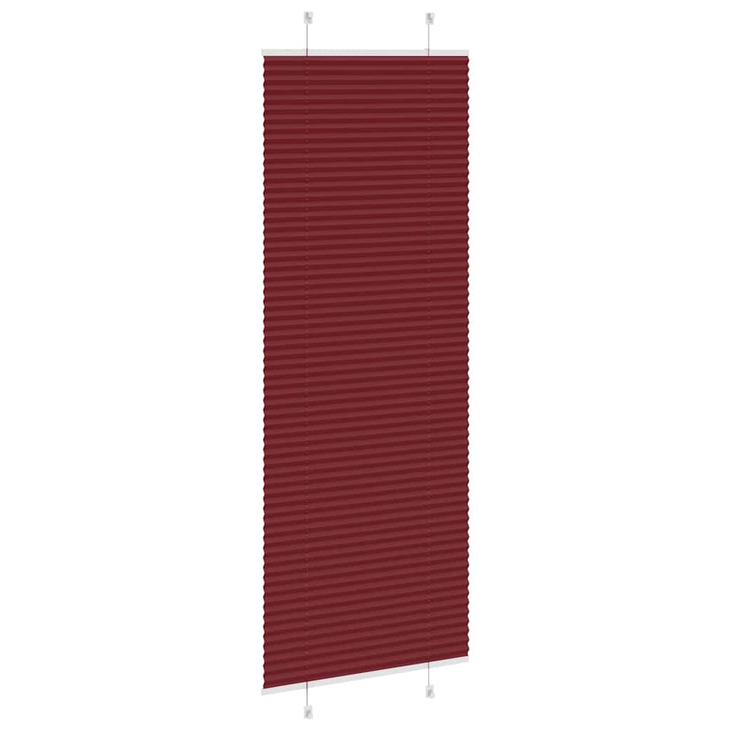 pliszírozott redőny Bordeaux piros 80x200 cm szövetszélesség