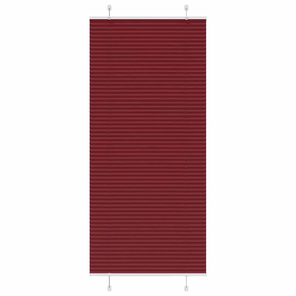 pliszírozott vak Bordeaux piros 85x200 cm szövetszélesség