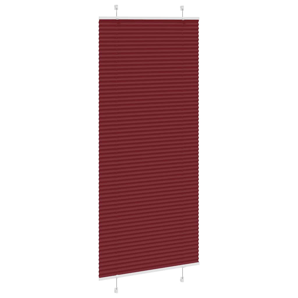 pliszírozott vak Bordeaux piros 85x200 cm szövetszélesség