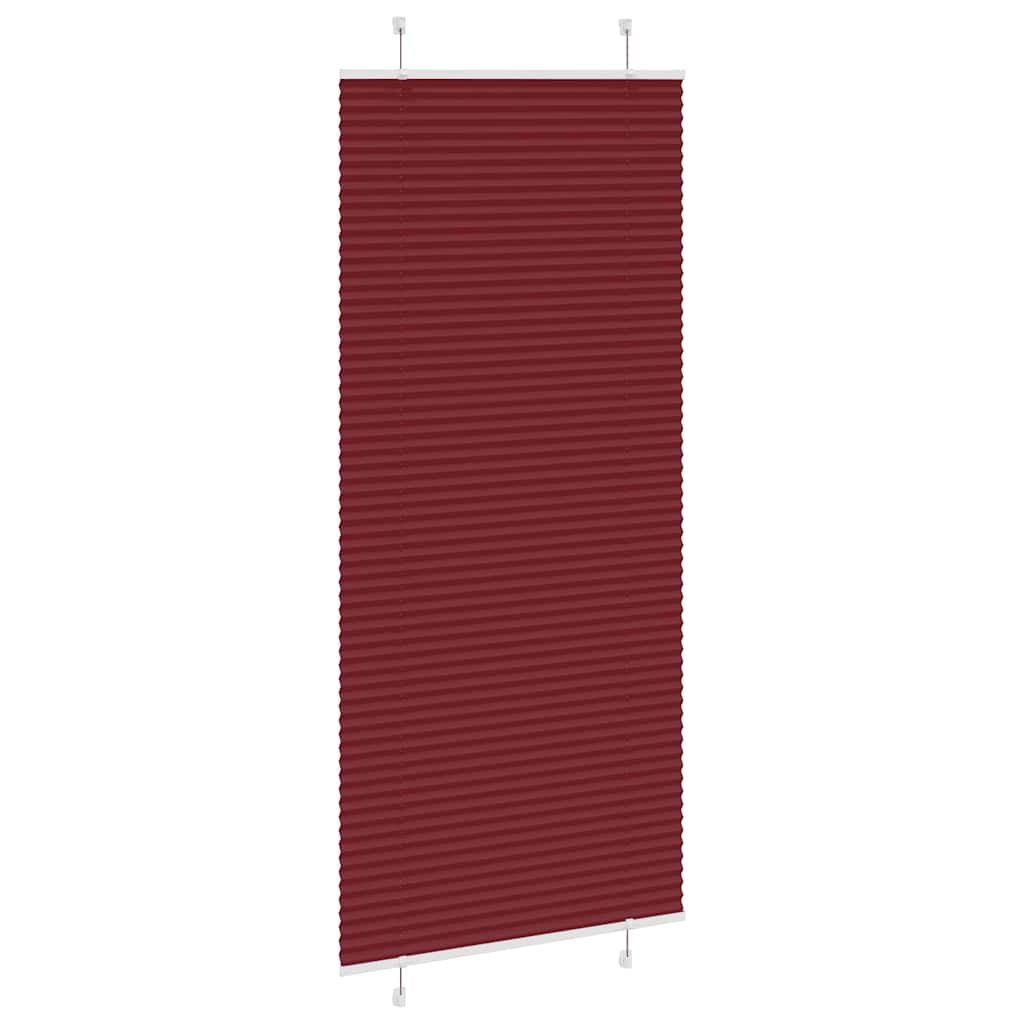 pliszírozott vak Bordeaux piros 85x200 cm szövetszélesség