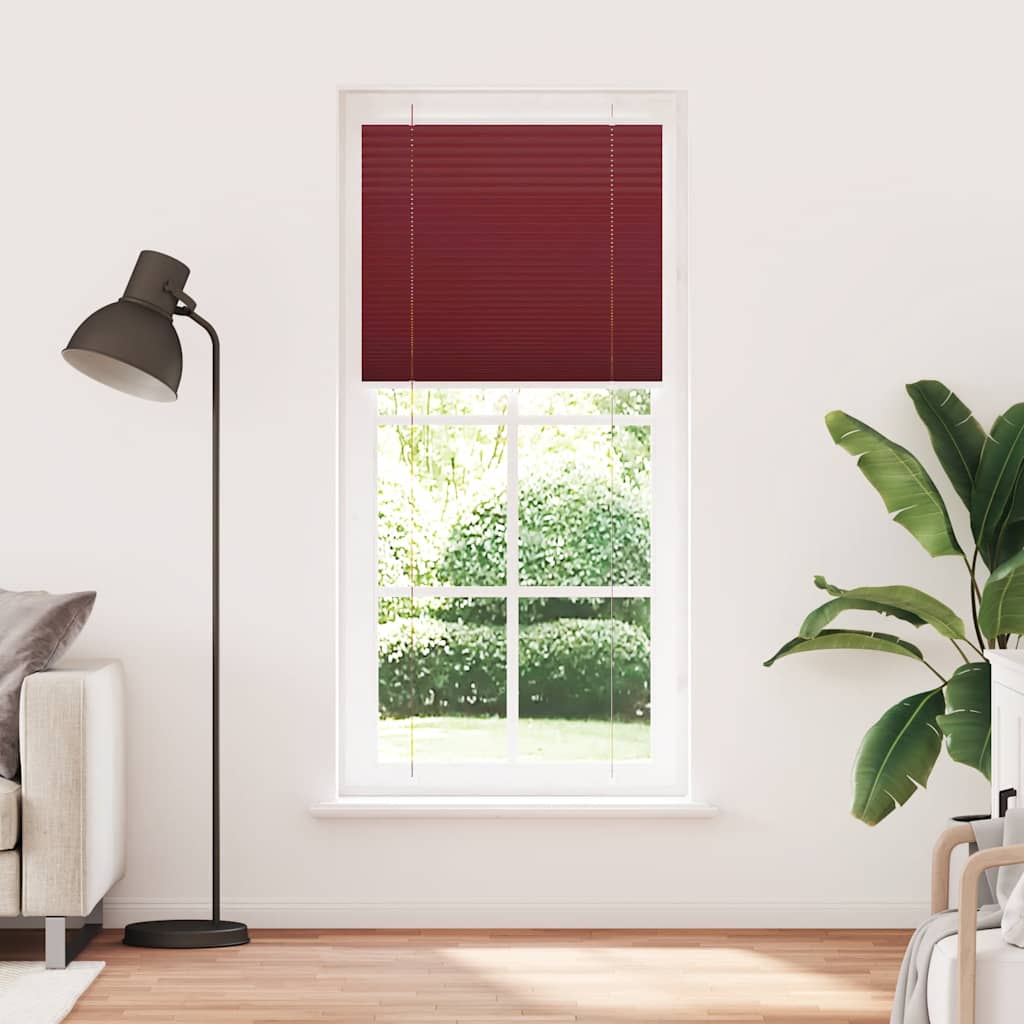 pliszírozott redőny Bordeaux piros 90x200 cm szövetszélesség