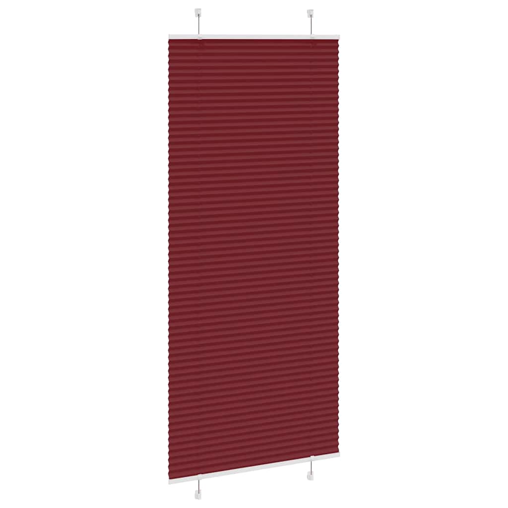 pliszírozott redőny Bordeaux piros 90x200 cm szövetszélesség