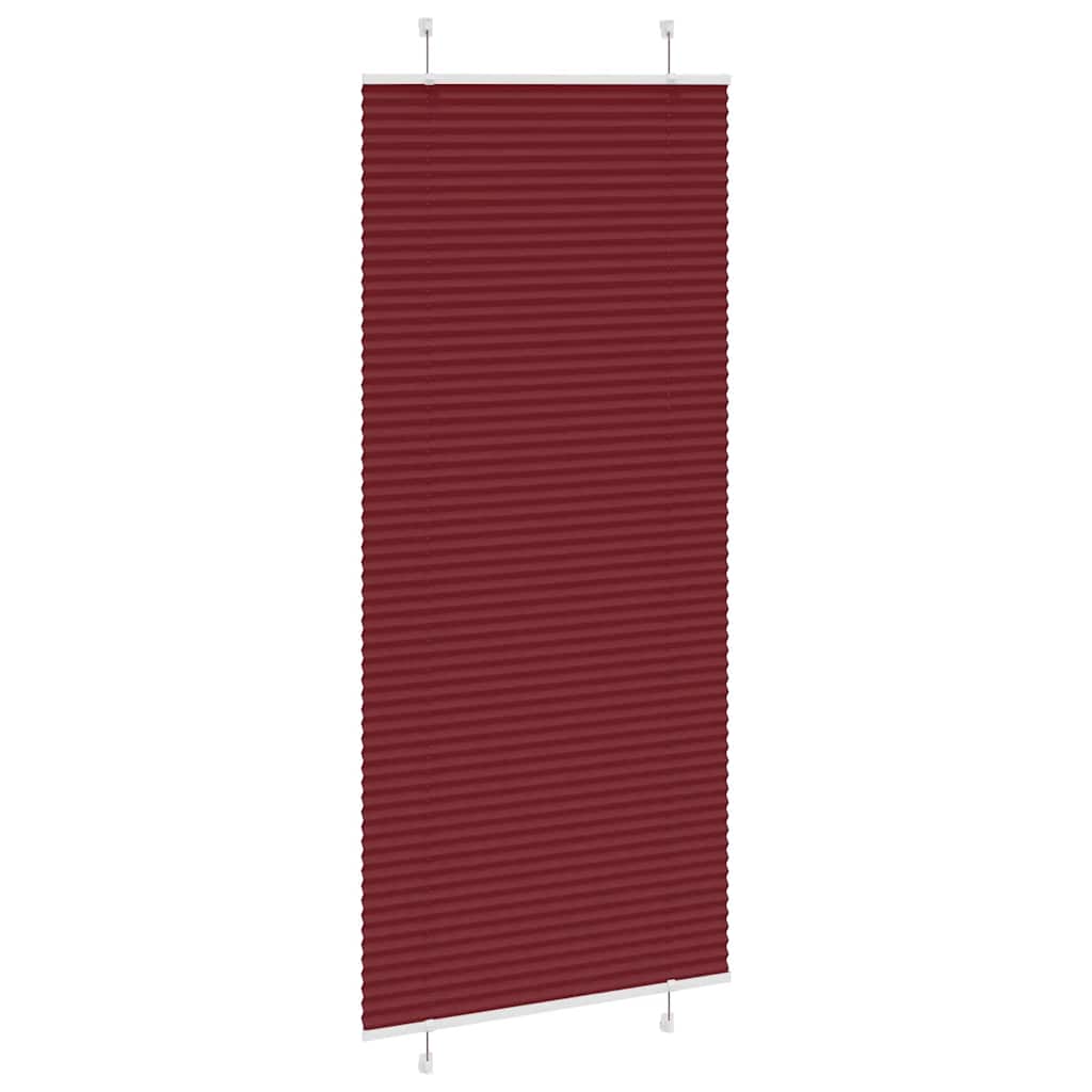 pliszírozott redőny Bordeaux piros 95x200 cm Szövetszélesség
