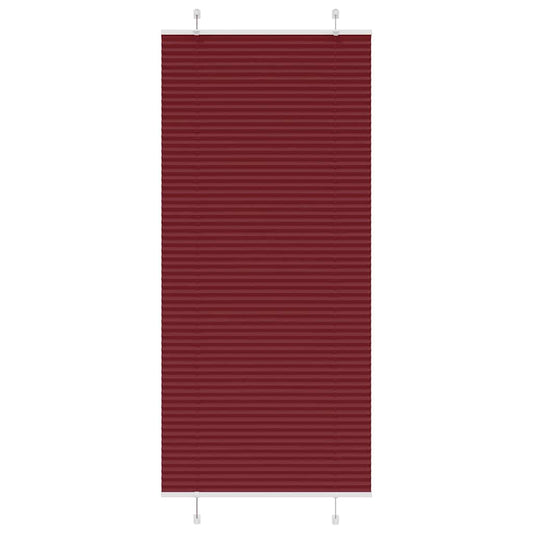 pliszírozott redőny Bordeaux piros 100x200 cm szövetszélesség