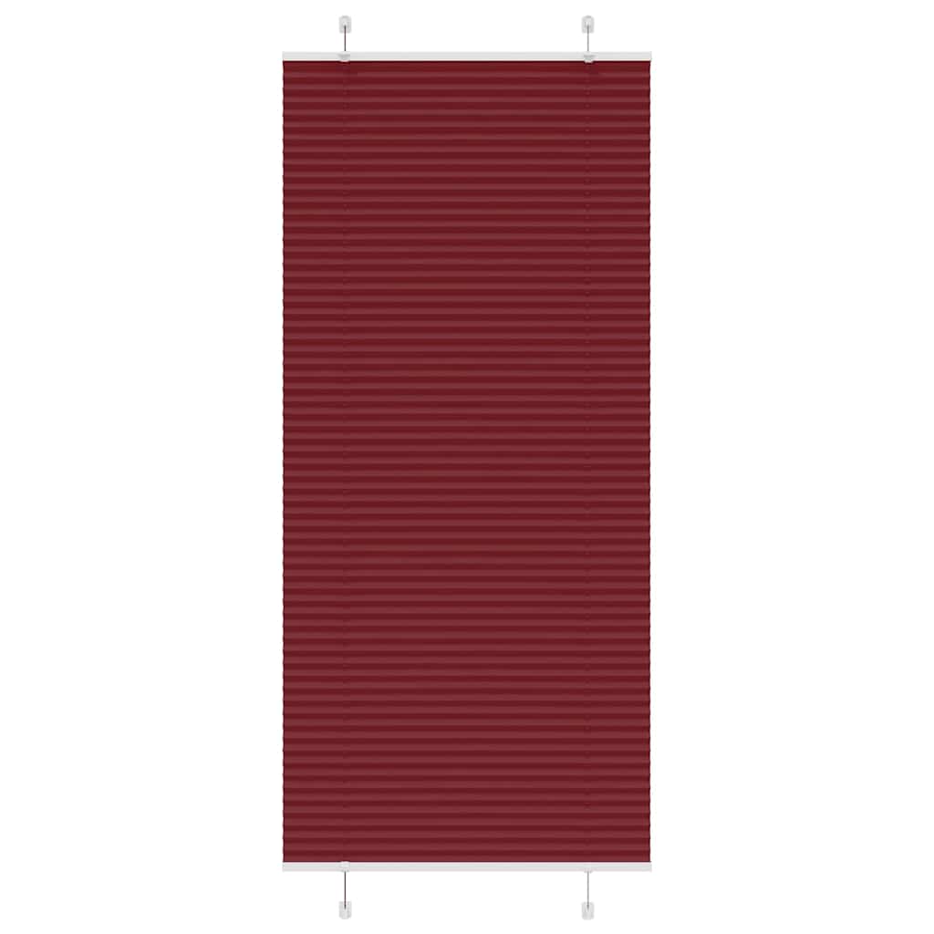 pliszírozott redőny Bordeaux piros 100x200 cm szövetszélesség