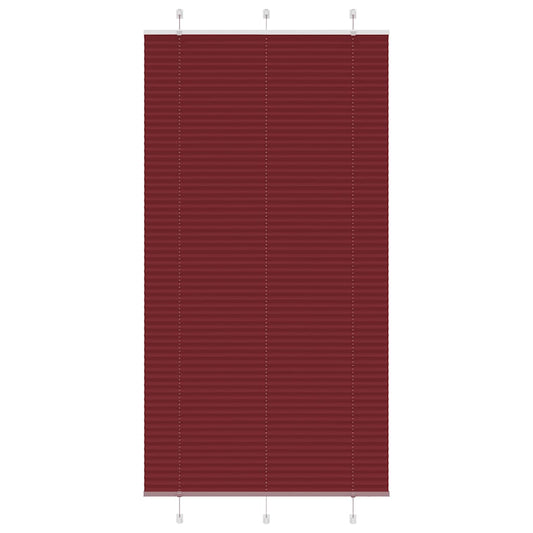 pliszírozott redőny Bordeaux piros 105x200 cm szövetszélesség