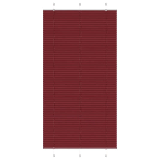 pliszírozott redőny Bordeaux piros 110x200 cm szövetszélesség