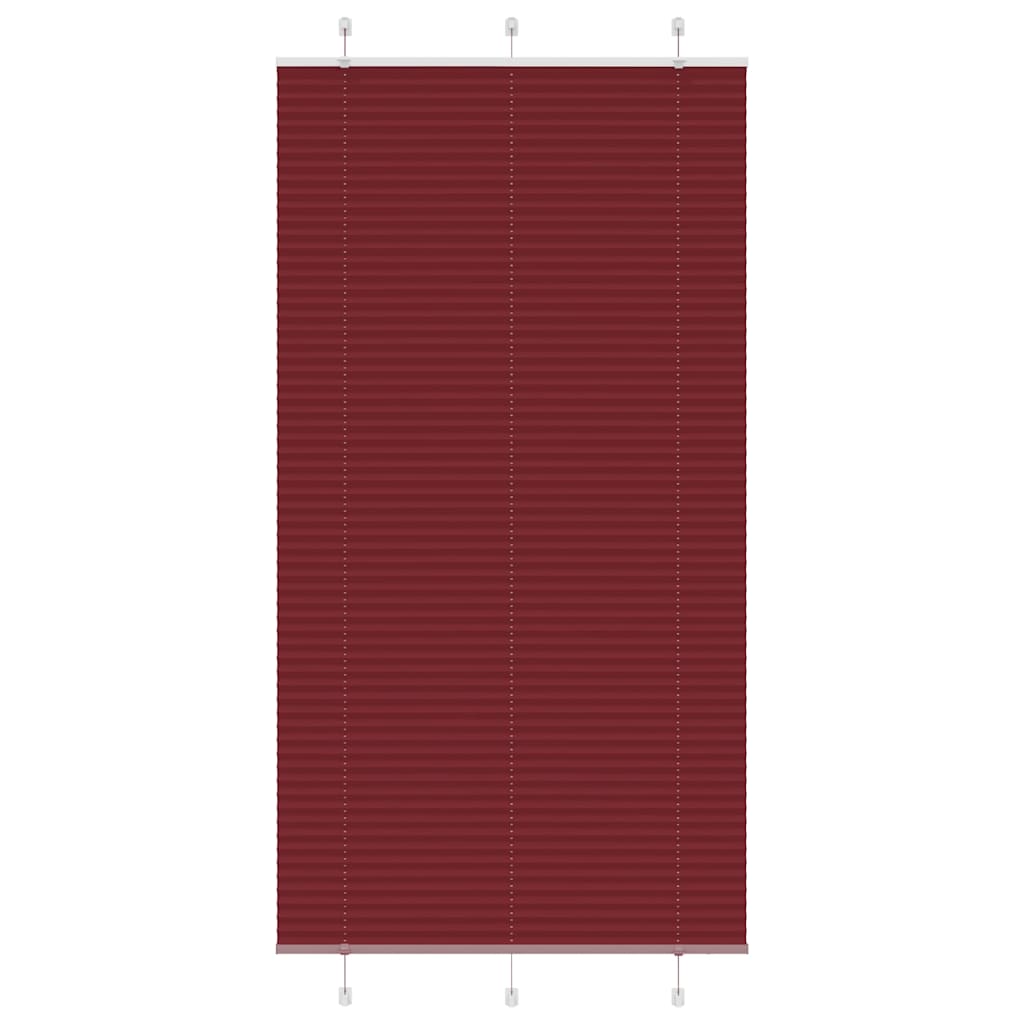 pliszírozott redőny Bordeaux piros 110x200 cm szövetszélesség