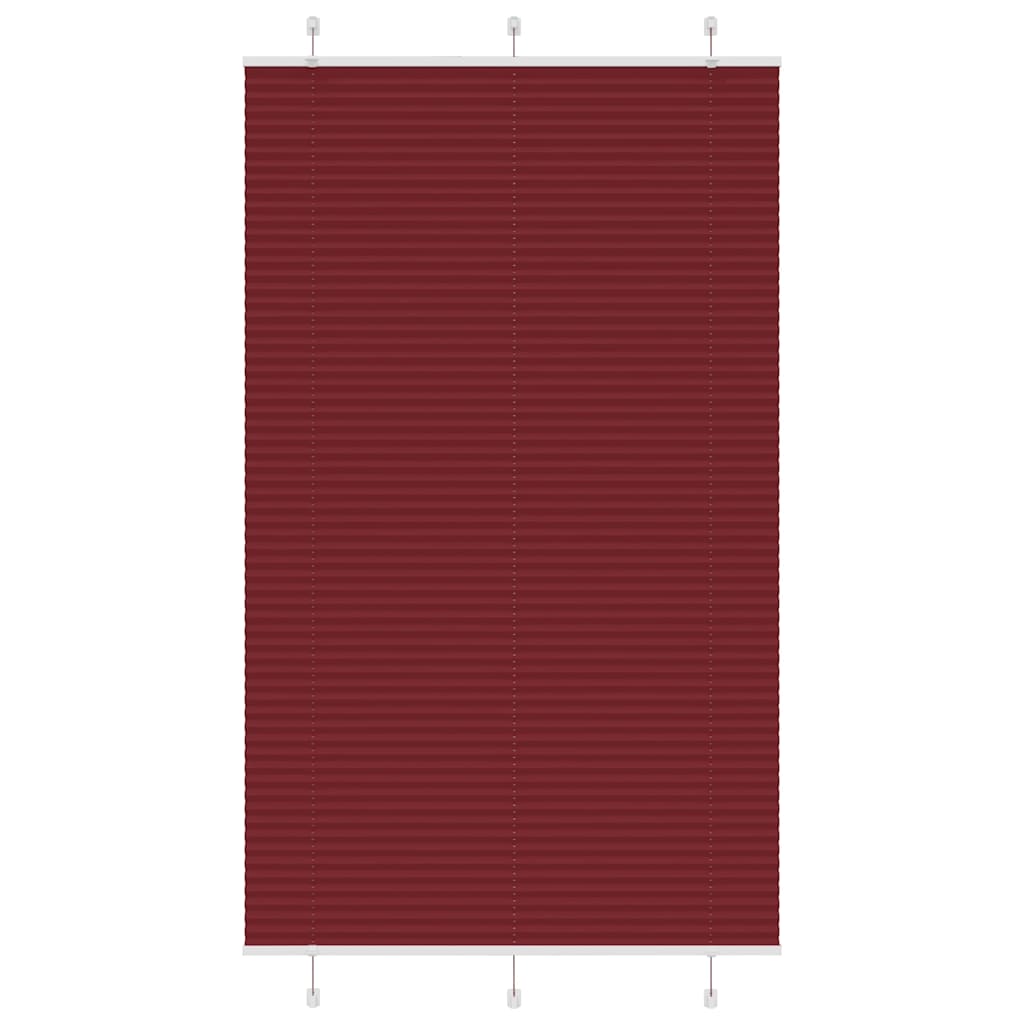 pliszírozott redőny Bordeaux piros 115x200 cm Szövetszélesség