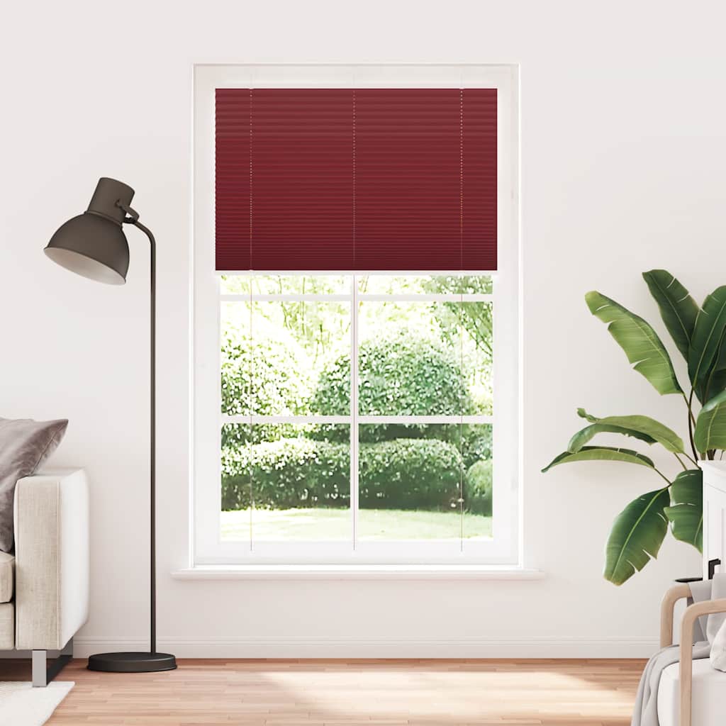 pliszírozott redőny Bordeaux piros 115x200 cm Szövetszélesség