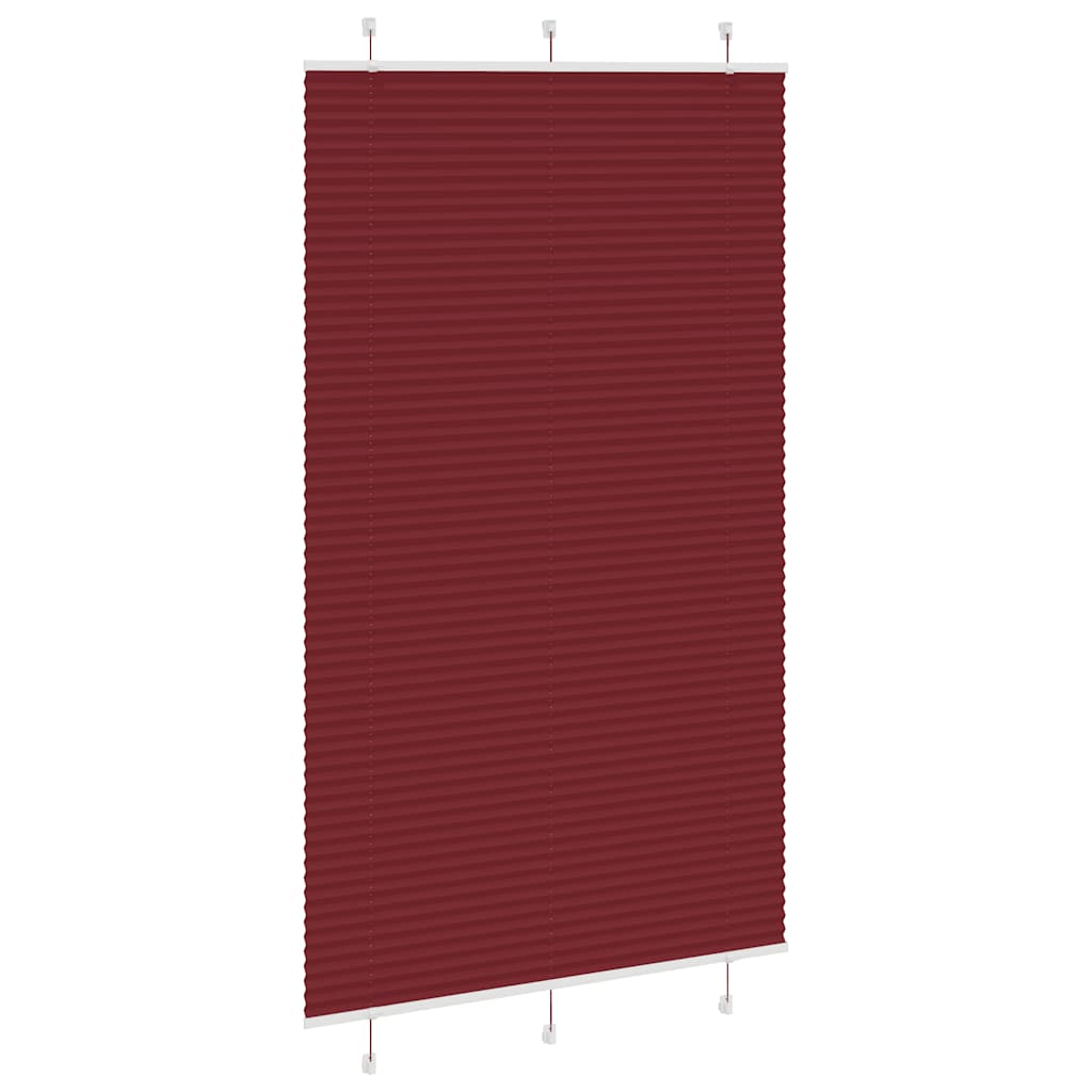 pliszírozott redőny Bordeaux piros 115x200 cm Szövetszélesség