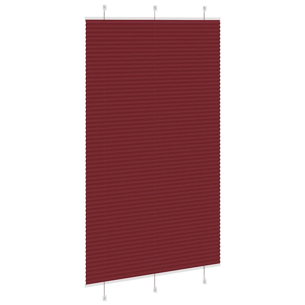 pliszírozott redőny Bordeaux piros 115x200 cm Szövetszélesség