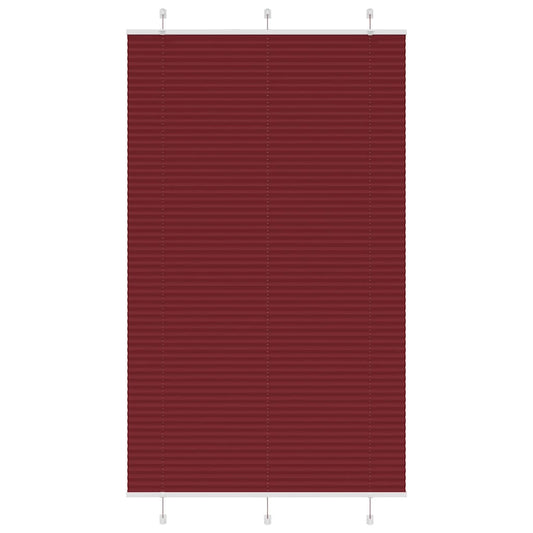 pliszírozott redőny Bordeaux piros 120x200 cm szövetszélesség