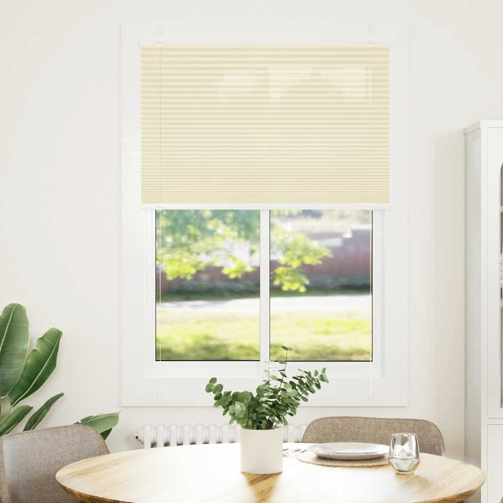 pliszírozott redőny krém 90x100 cm szövetszélesség 89,4 cm
