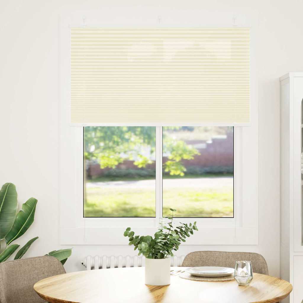 pliszírozott redőny krém 110x100 cm szövetszélesség 109,4 cm