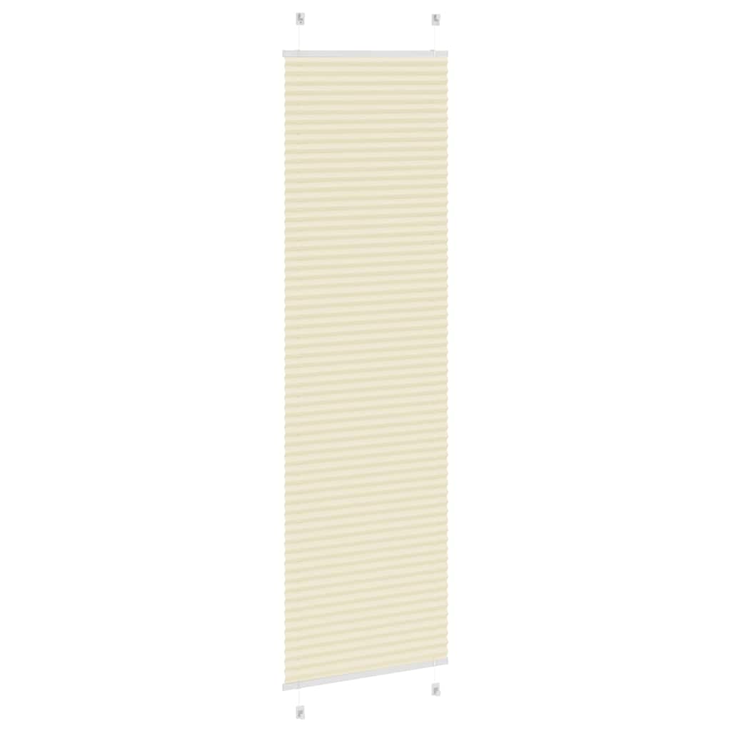 pliszírozott redőny krém 65x200 cm szövetszélesség 64,4 cm