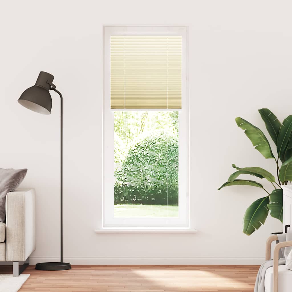 pliszírozott redőny krém 70x200 cm szövetszélesség 69,4 cm