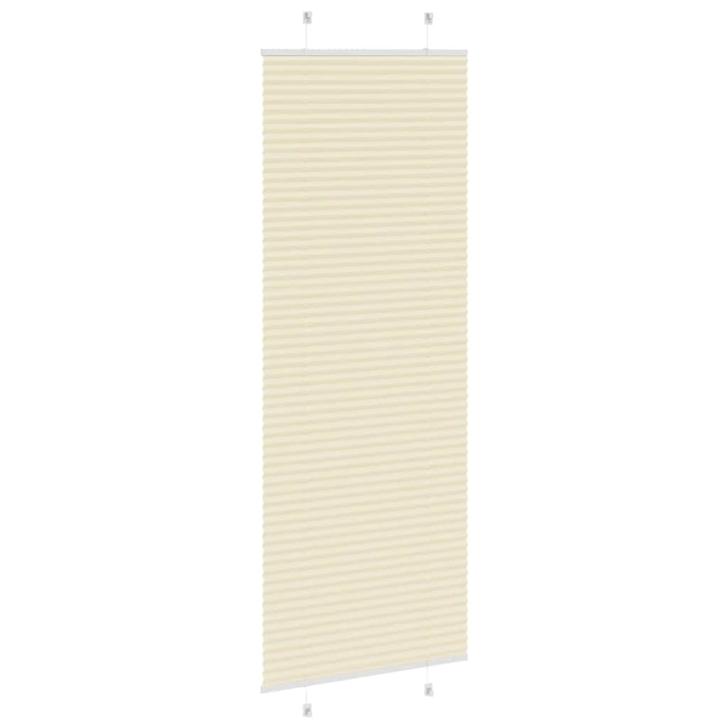 pliszírozott redőny krém 70x200 cm szövetszélesség 69,4 cm