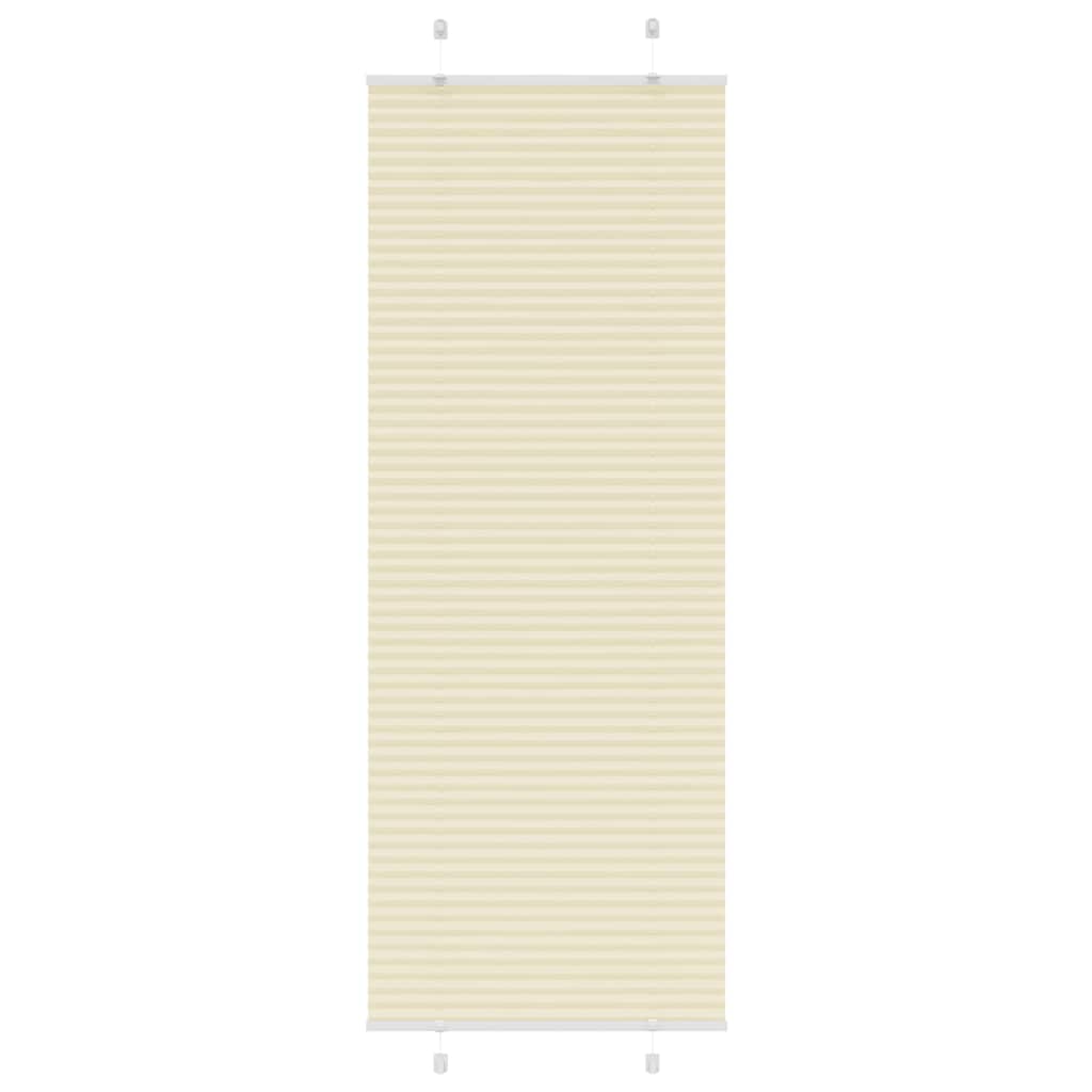 pliszírozott redőny krém 75x200 cm szövetszélesség 74,4 cm