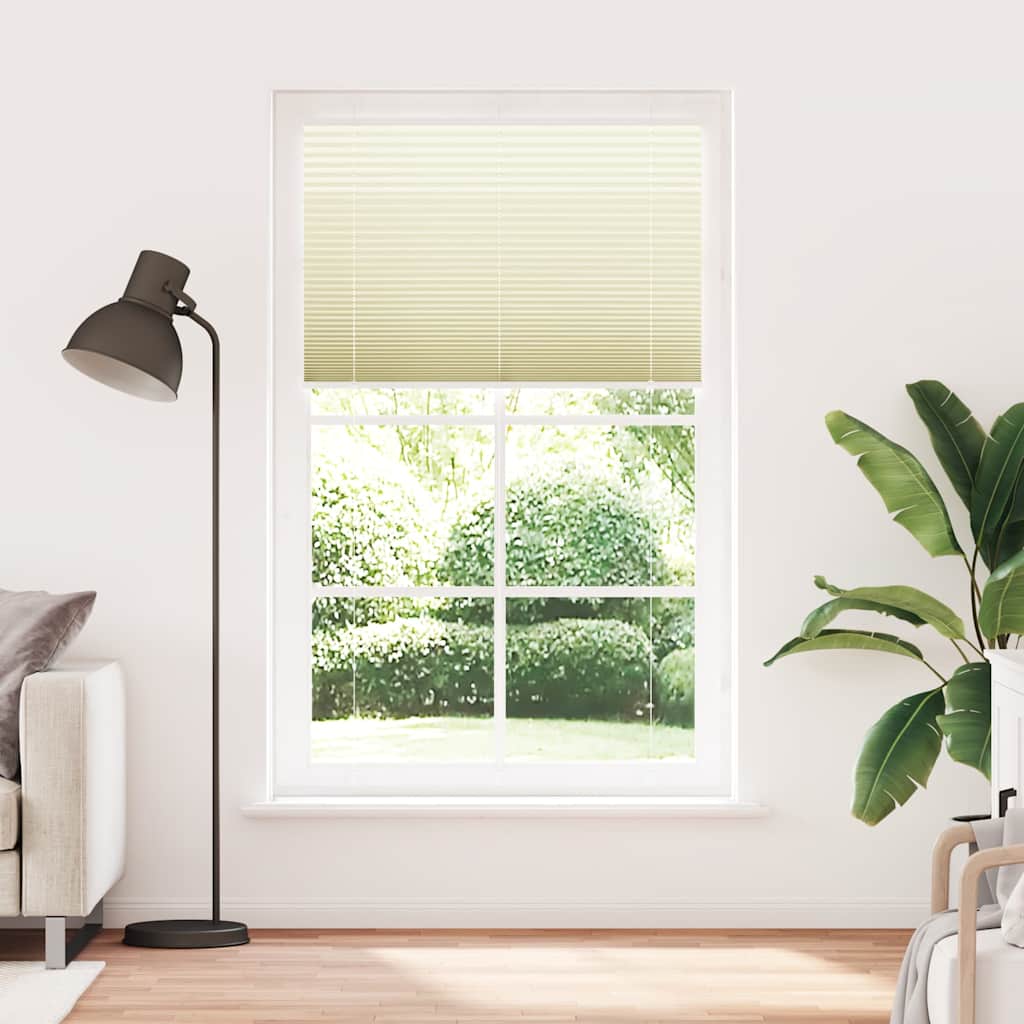 pliszírozott redőny krém 120x200 cm szövetszélesség 119,4 cm