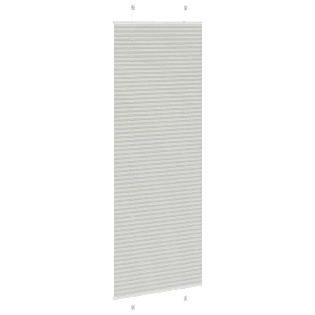 pliszírozott redőny világosszürke 80x200 cm szövetszélesség
