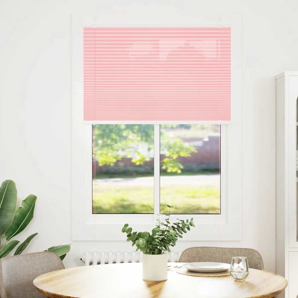 pliszírozott redőny rózsaszín 85x150 cm szövetszélesség 84,4 cm