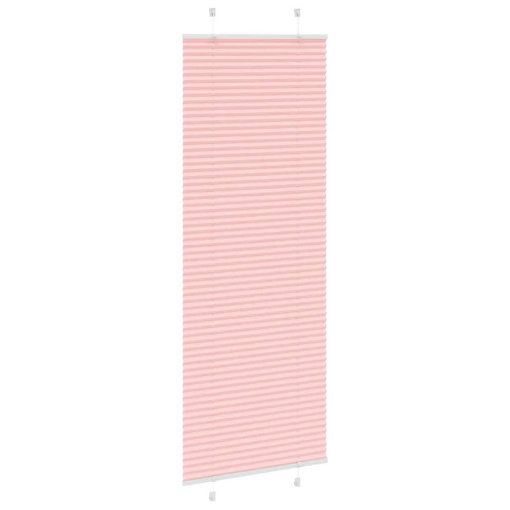 pliszírozott redőny rózsaszín 75x200 cm szövetszélesség 74,4 cm