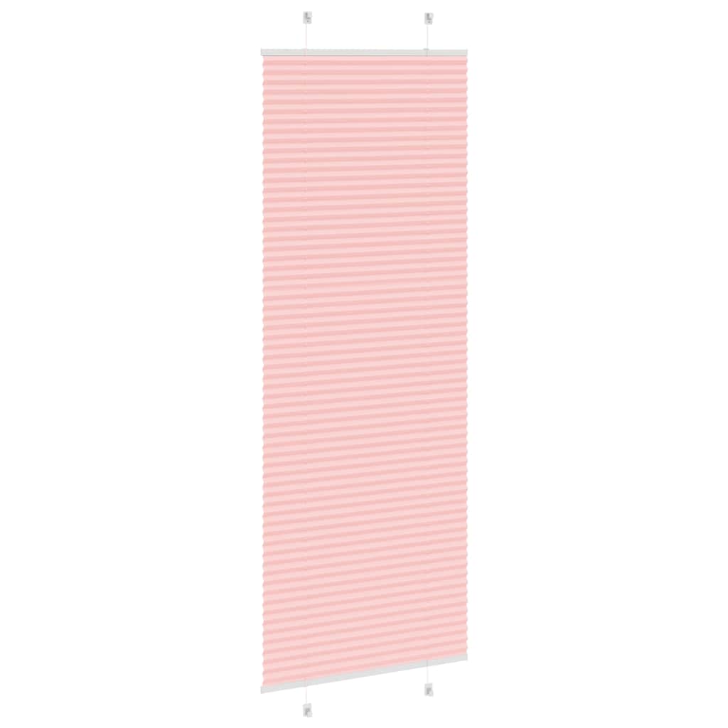 pliszírozott redőny rózsaszín 75x200 cm szövetszélesség 74,4 cm