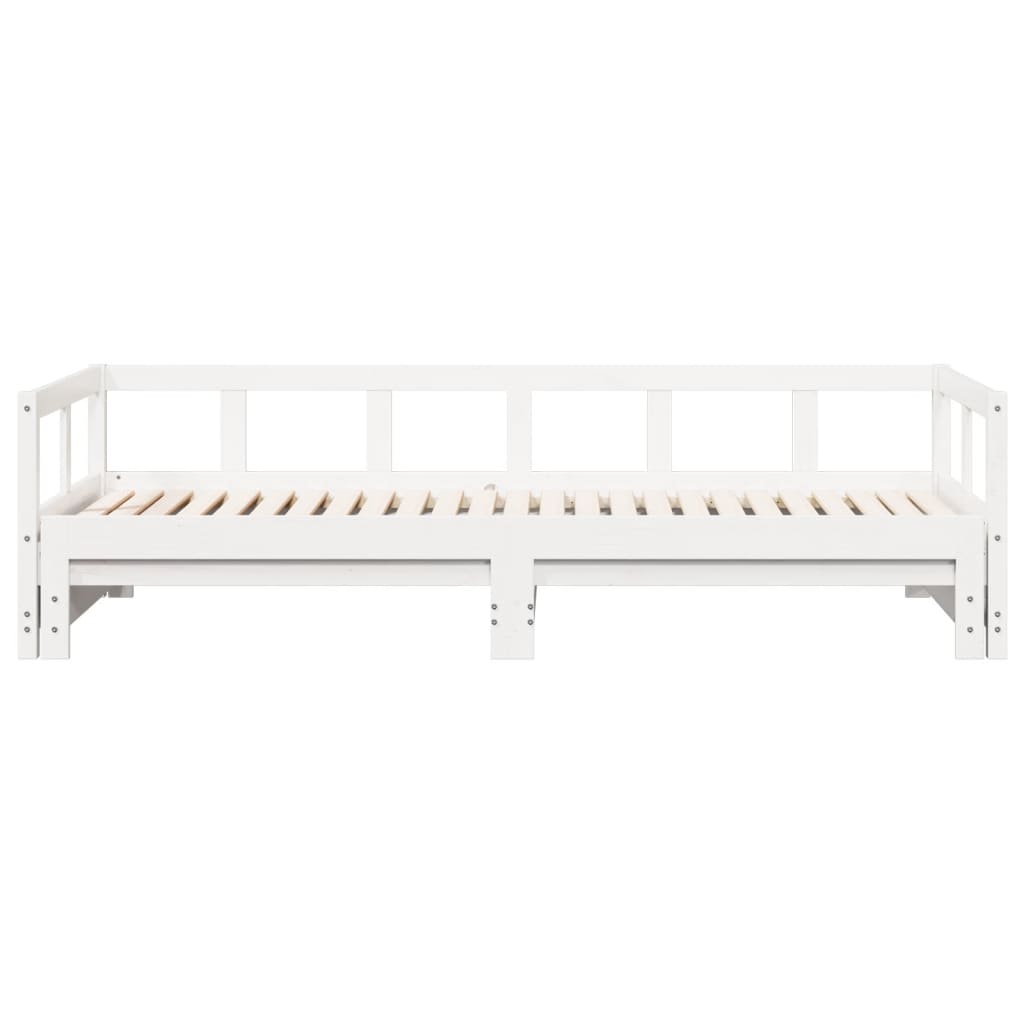 fehér tömör fenyőfa kanapéágy matrac nélkül 90 x 200 cm