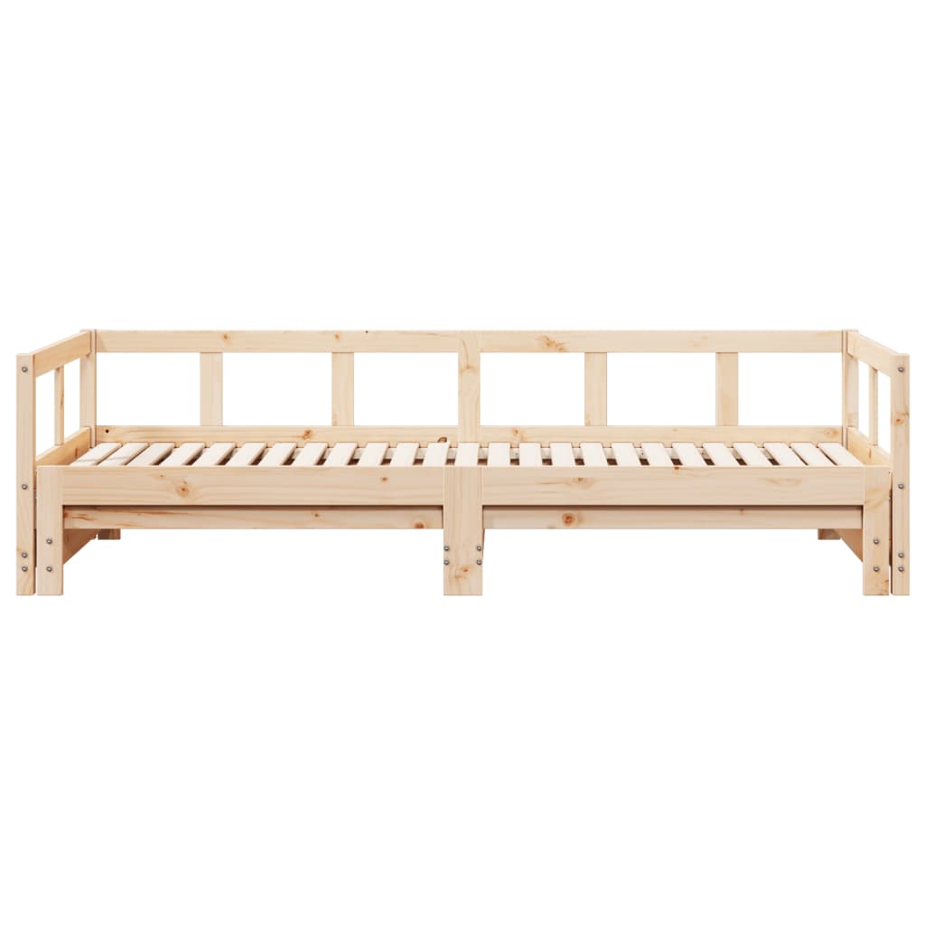 tömör fenyőfa kanapéágy matrac nélkül 90 x 190 cm
