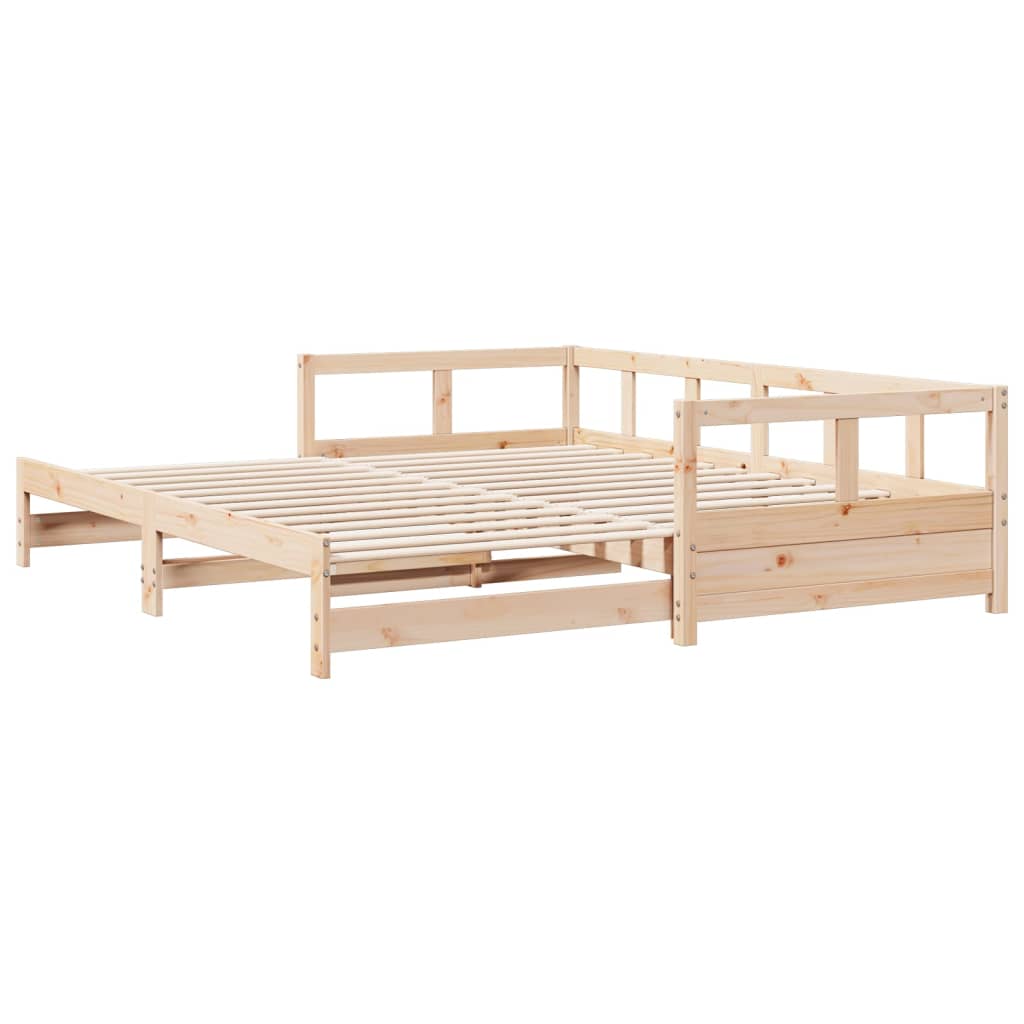tömör fenyőfa kanapéágy matrac nélkül 90 x 190 cm