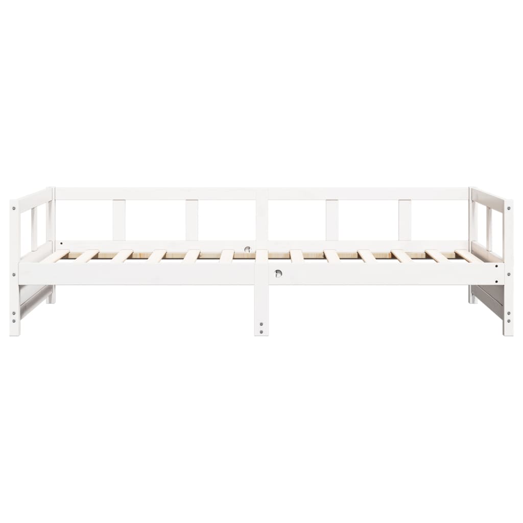 fehér tömör fenyőfa kanapéágy matrac nélkül 80 x 200 cm