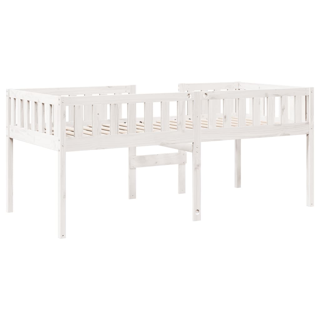 fehér tömör fenyőfa gyerekágy matrac nélkül 90 x 190 cm