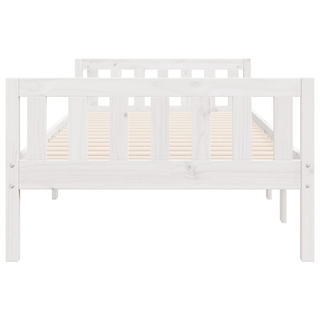 fehér tömör fenyőfa gyerekágy matrac nélkül 90 x 190 cm